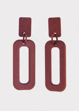 Load image into Gallery viewer, Rectangle Drop Earrings